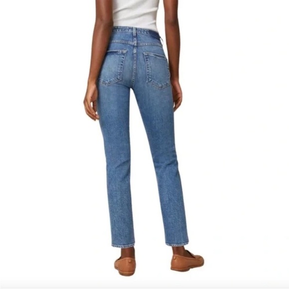 AMO Chelsea Crop Hope High Rise Straight Jeans in hope 24 - Picture 2 of 11